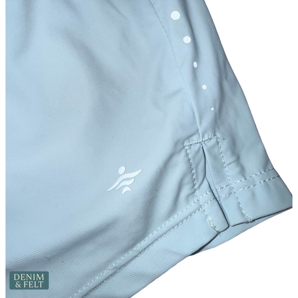 NEW Halara Running Shorts Blue Quick Dry Zipper Pocket Athletic Gym Active XS - Picture 9 of 11